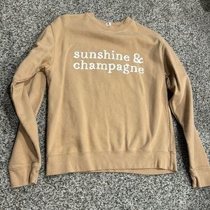 Sunshine & Champagne sweatshirt, sz. Small